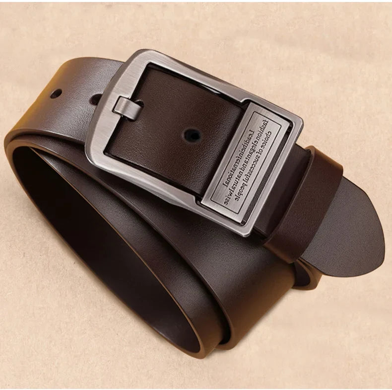 ! Men's Business Leather Belt Classic & Sophisticated Style!